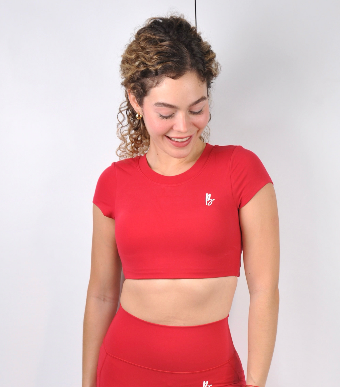 Top manga corta backless