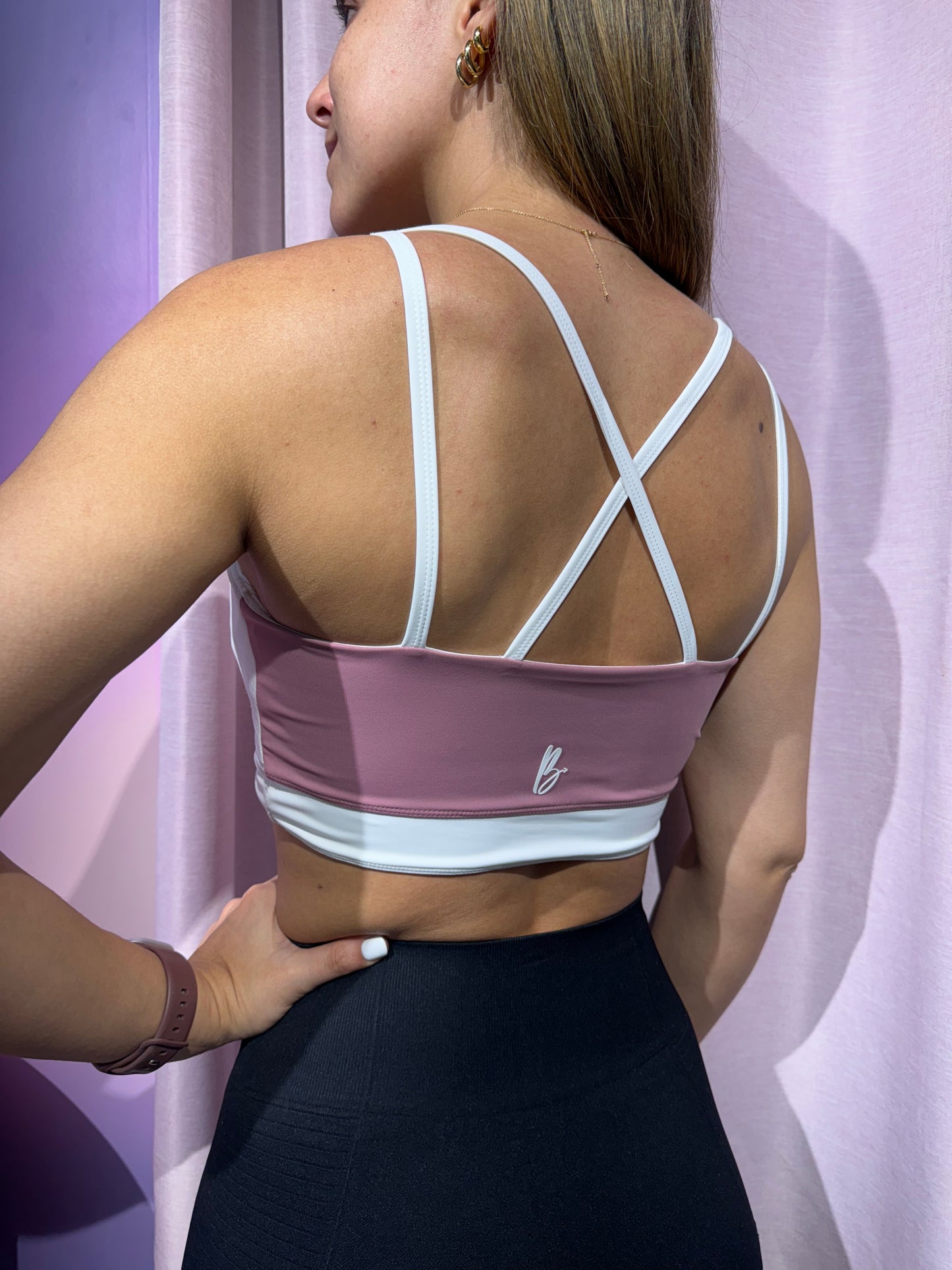 Sport bra de lazos