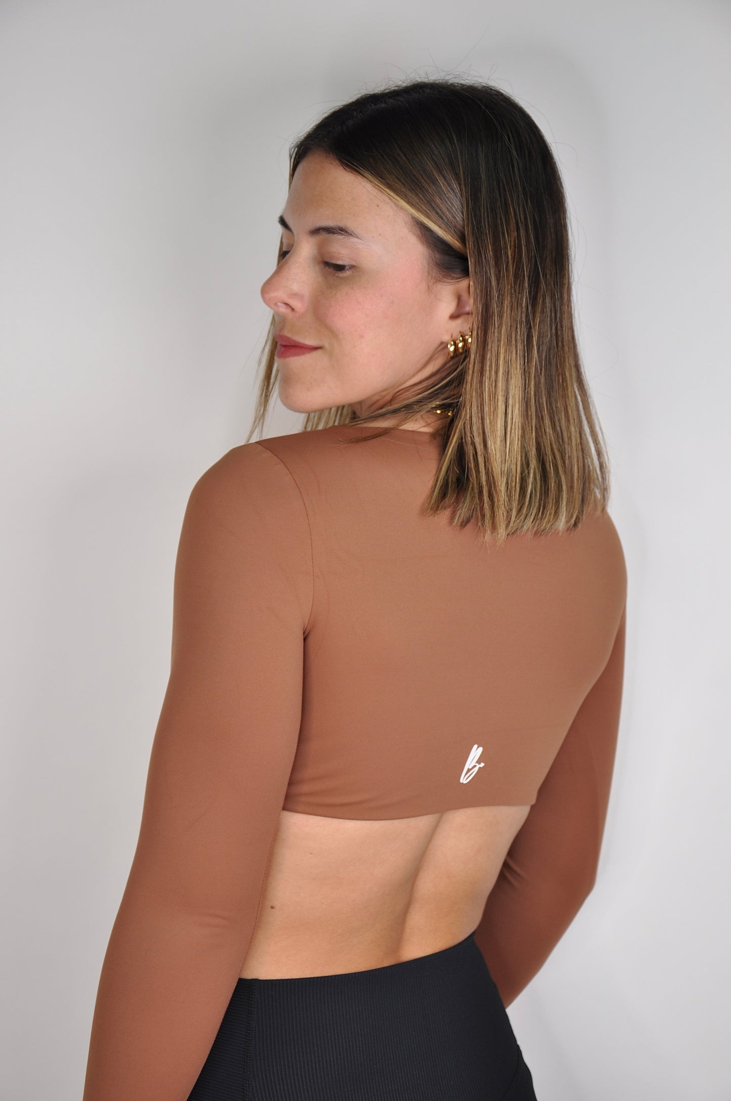 Top manga larga twisted