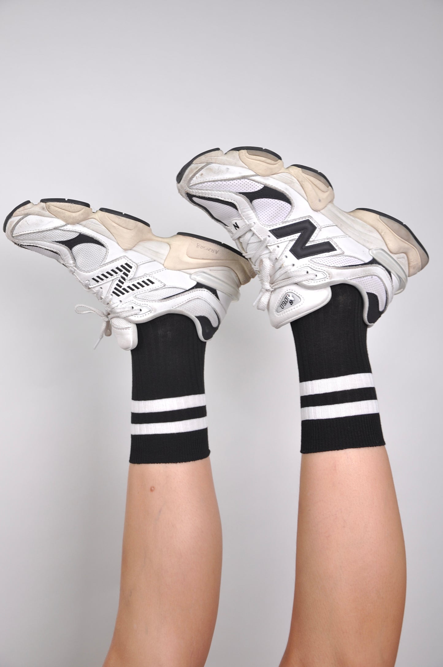 Crew socks (Black & white)