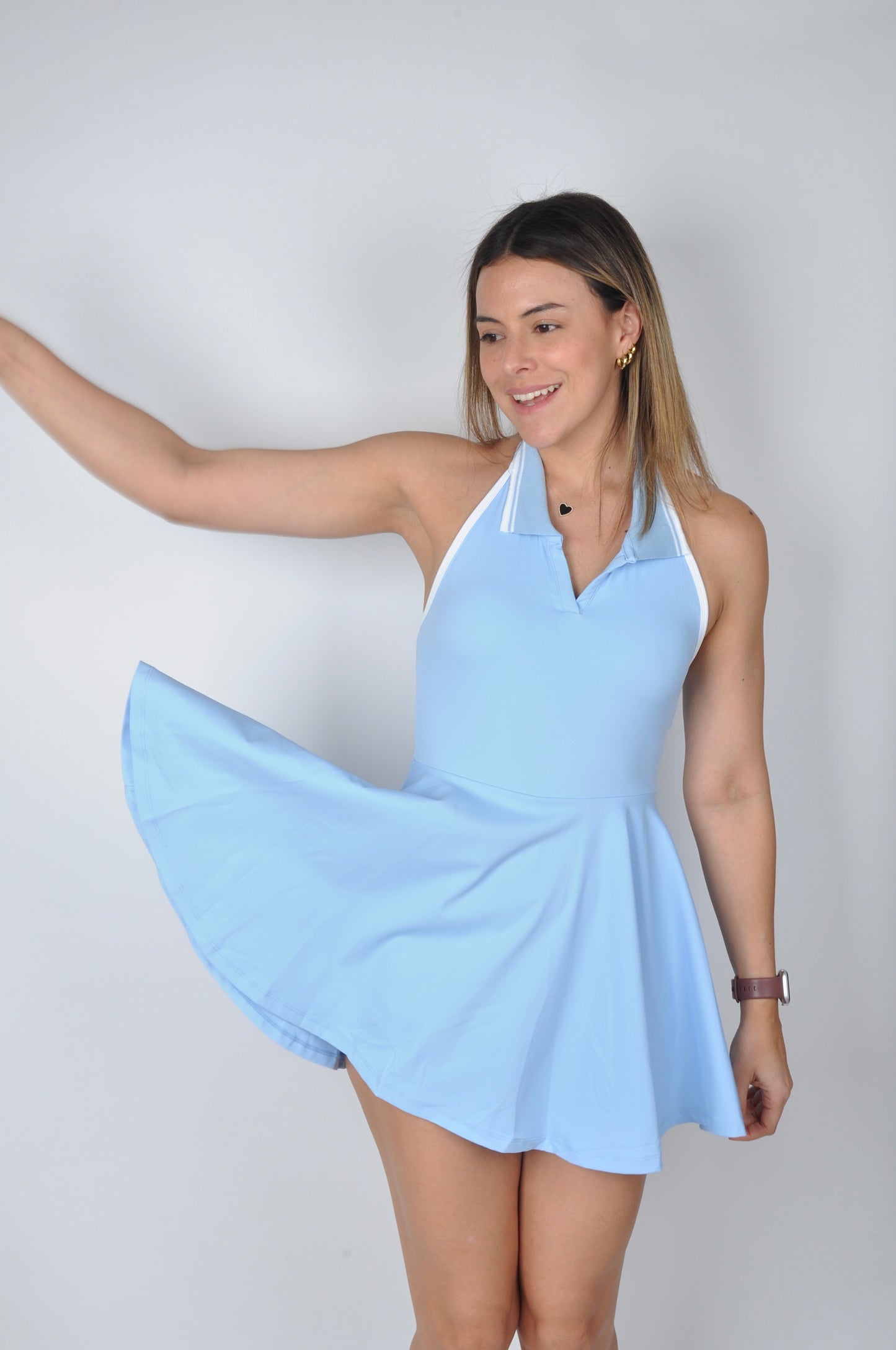 Vestido de cuello