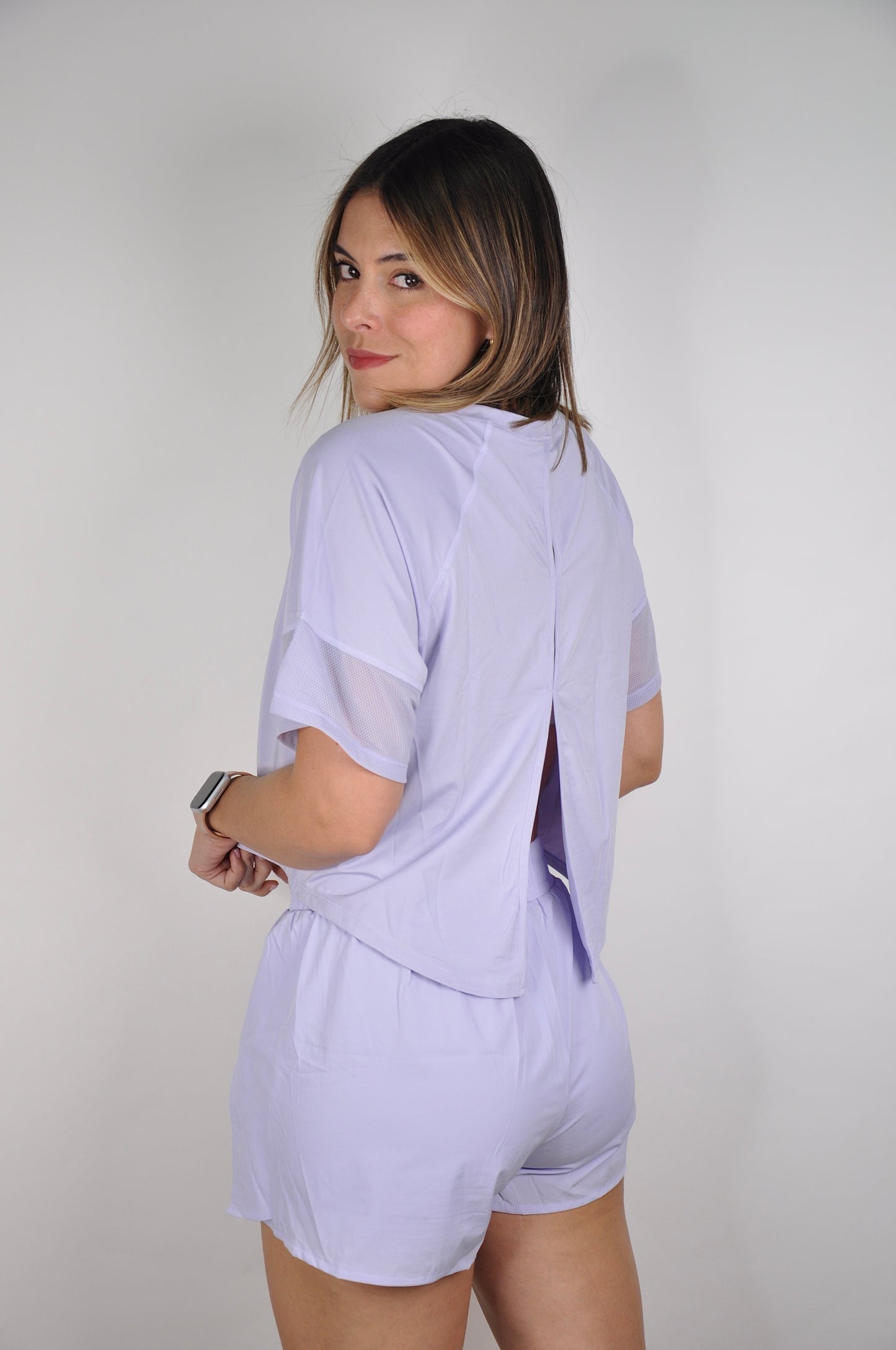Conjunto top manga corta y shorts sueltos