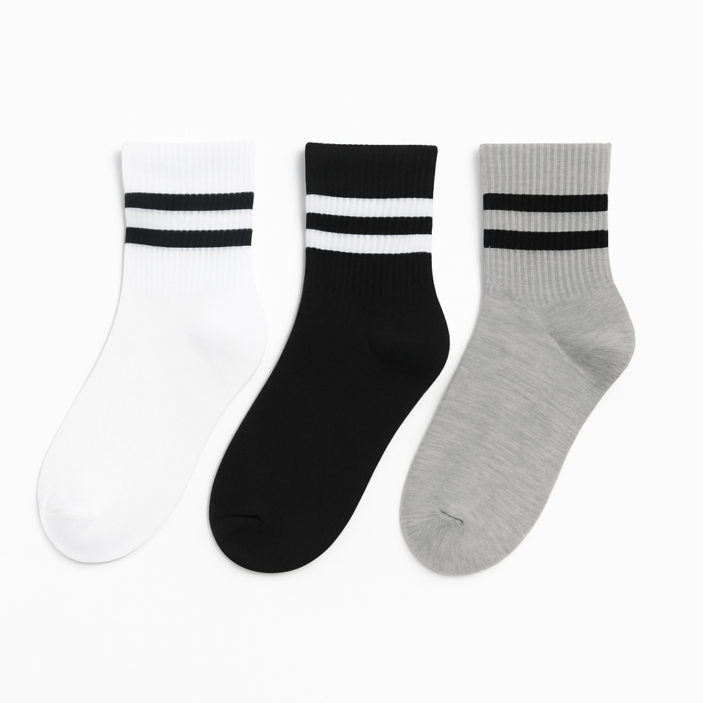 Crew socks (stripes 3 pack)
