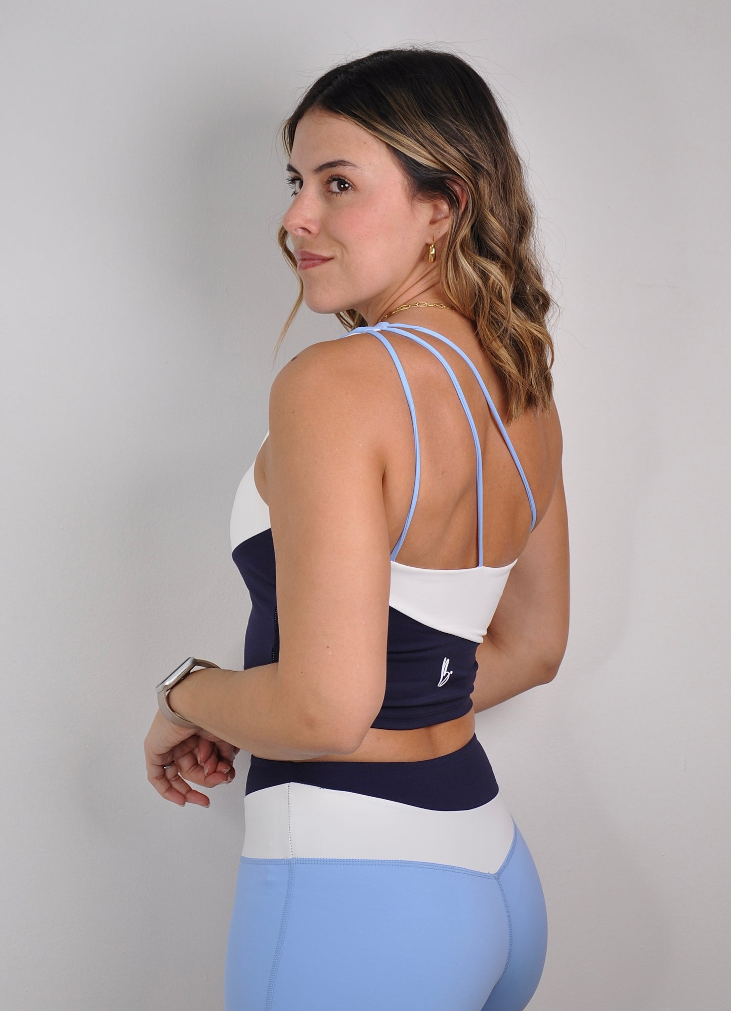 Conjunto colorblock de shorts