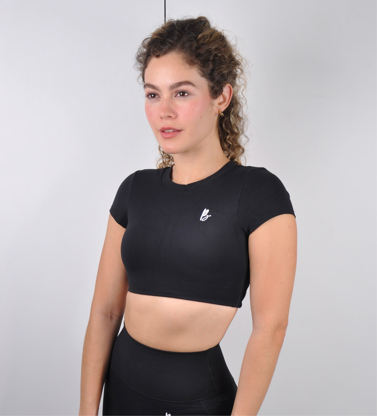 Top manga corta backless