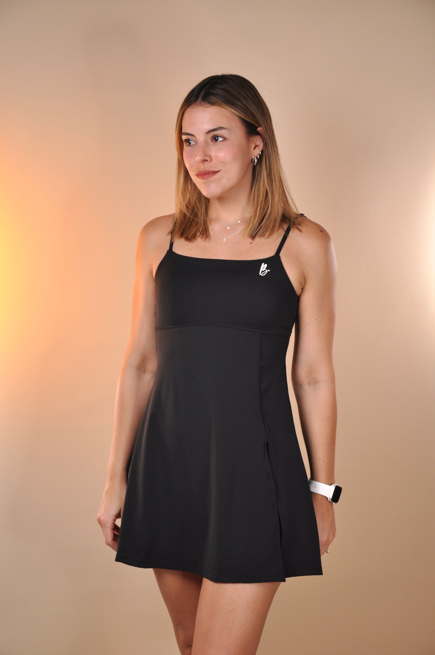Vestido recto backless