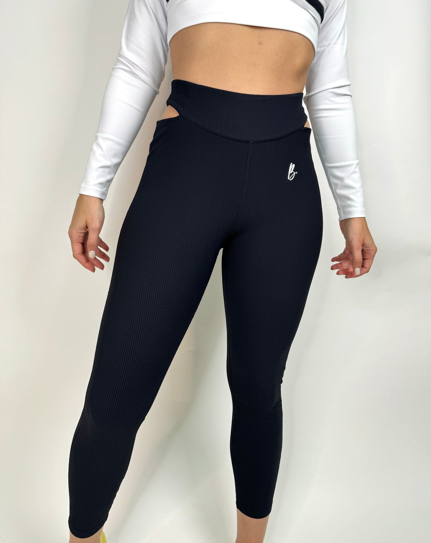 Leggings abiertos texturizados
