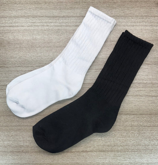 Crew socks (B&W)