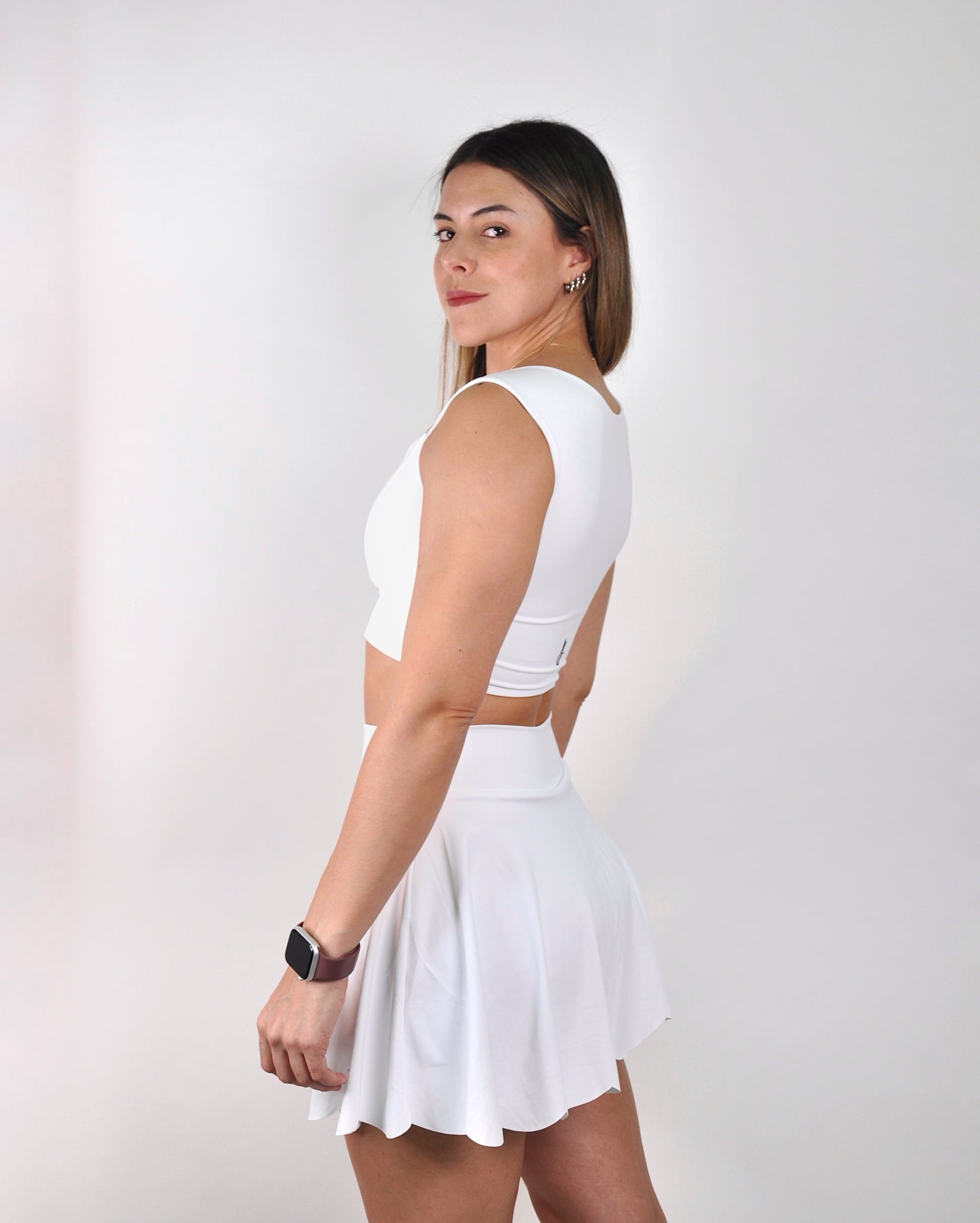 Conjunto manga corta y falda