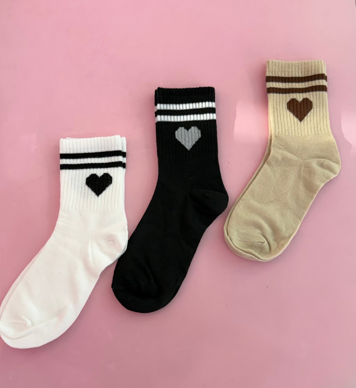 Crew socks (hearts)