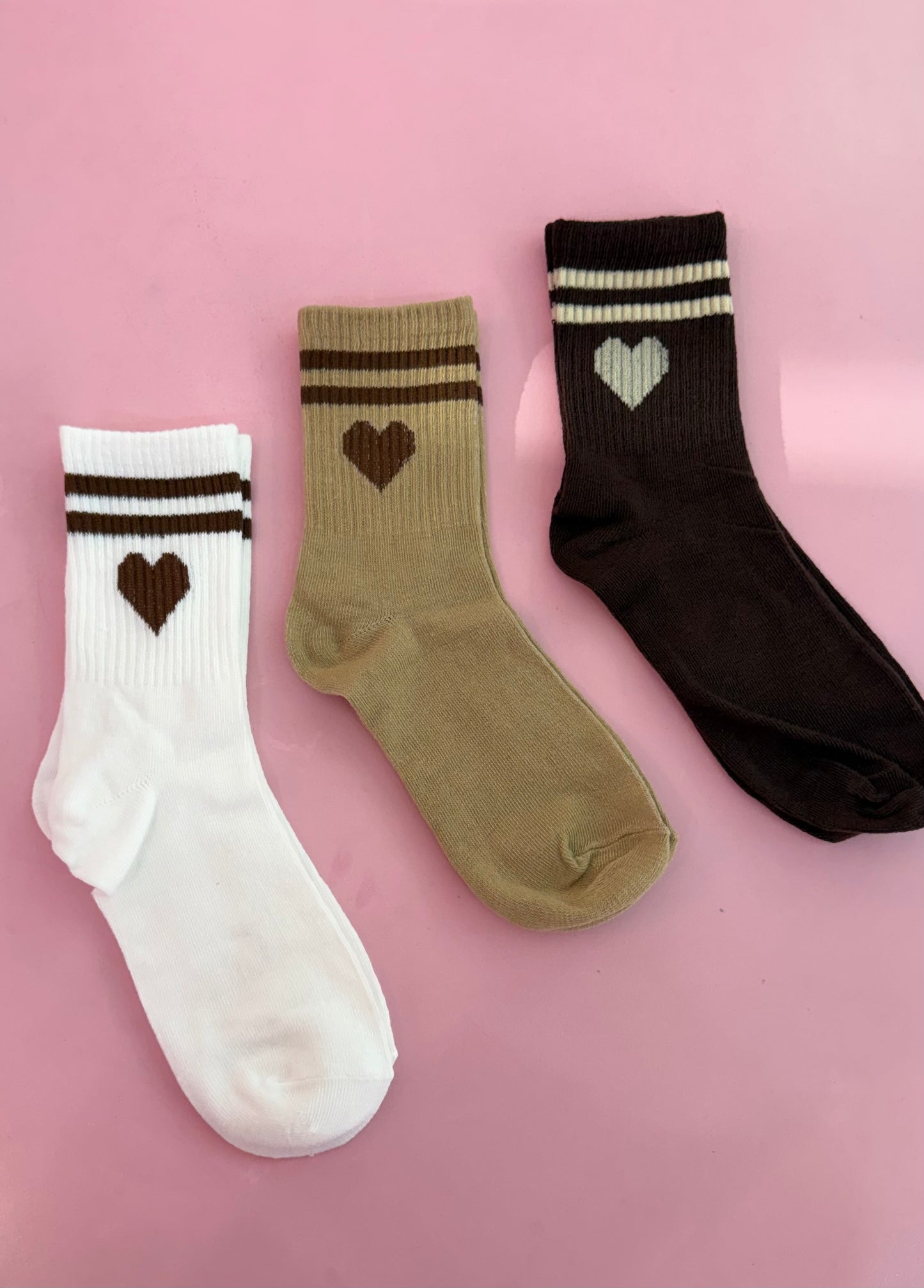 Crew socks (hearts)