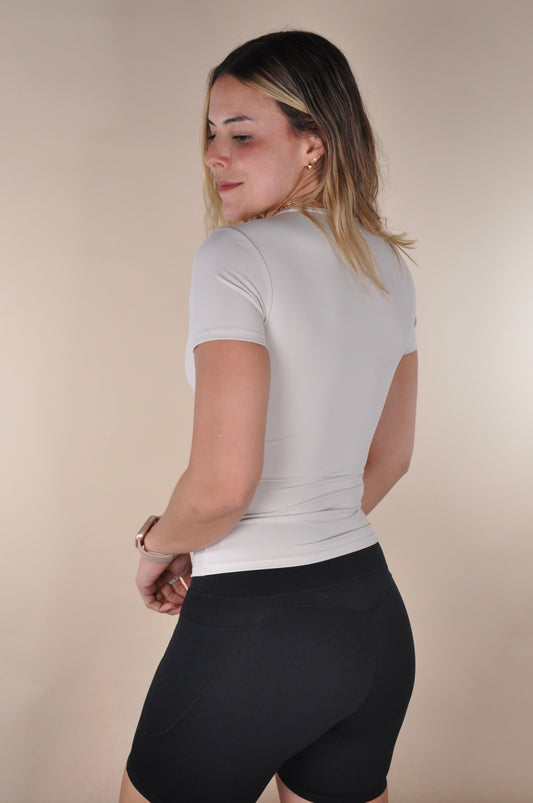 Sweatshirt manga corta