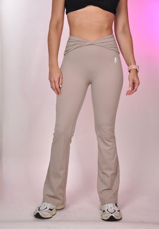 Flared pants twisted