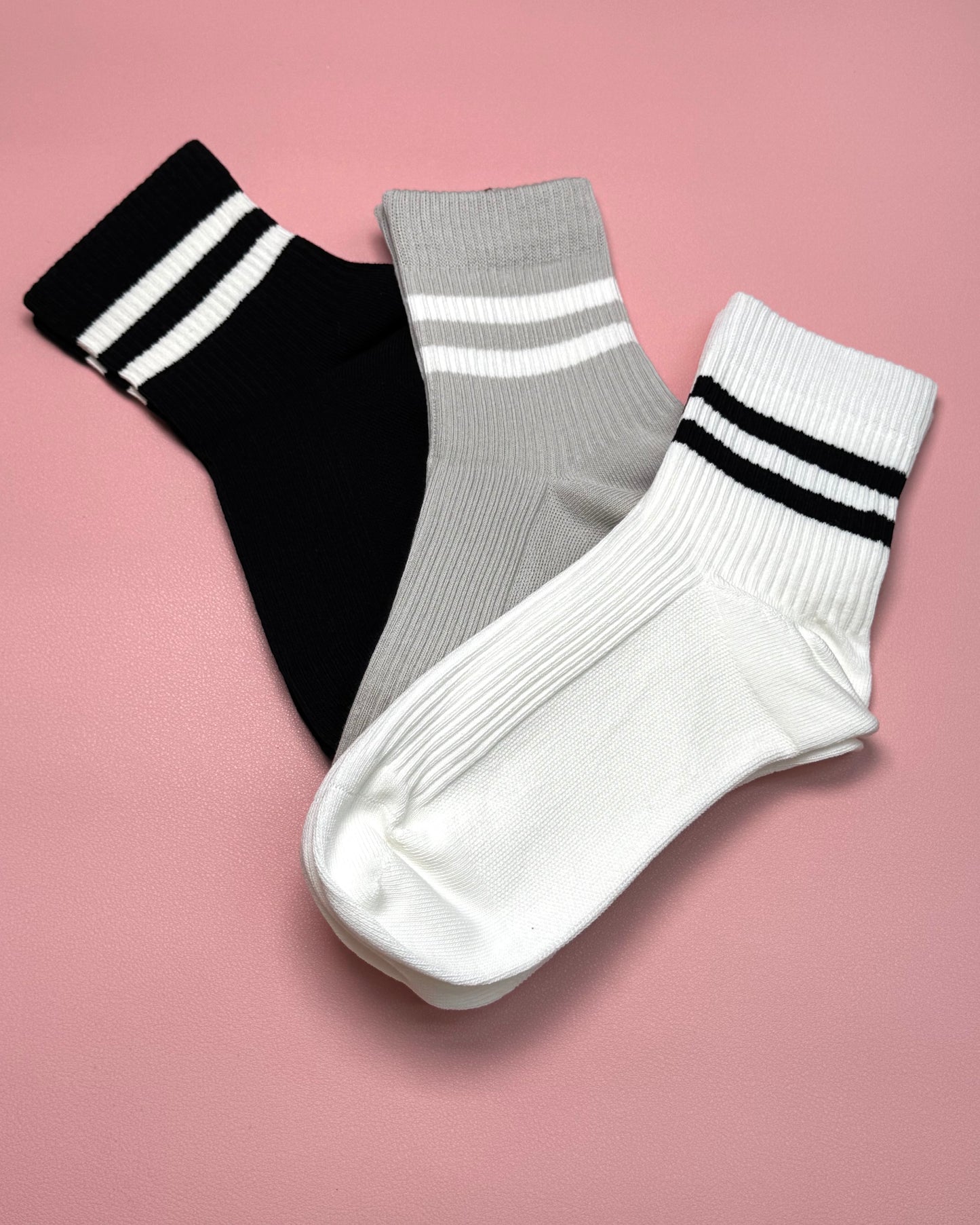 Crew socks (stripes 3 pack)