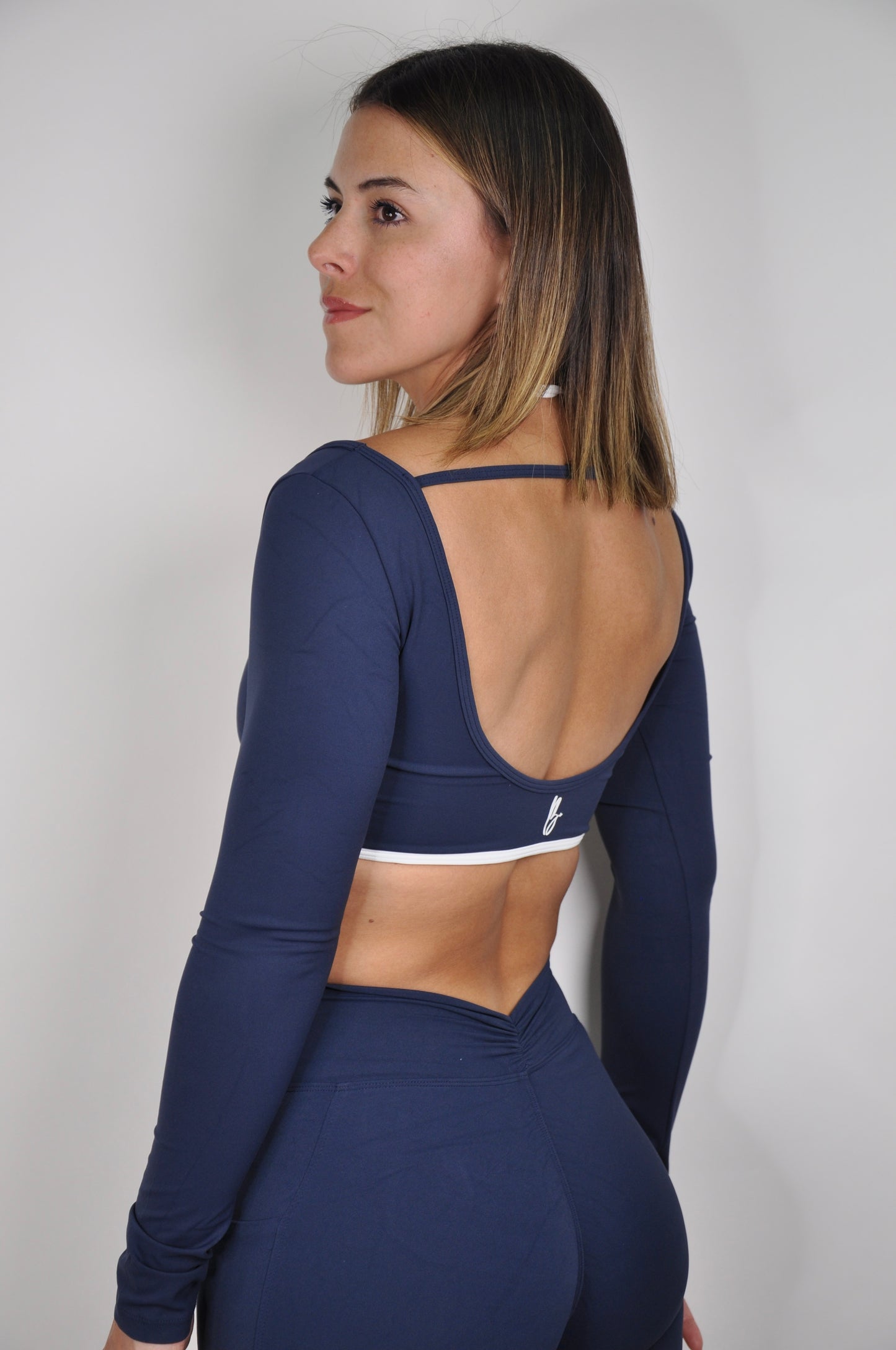 Conjunto manga larga bicolor y leggings