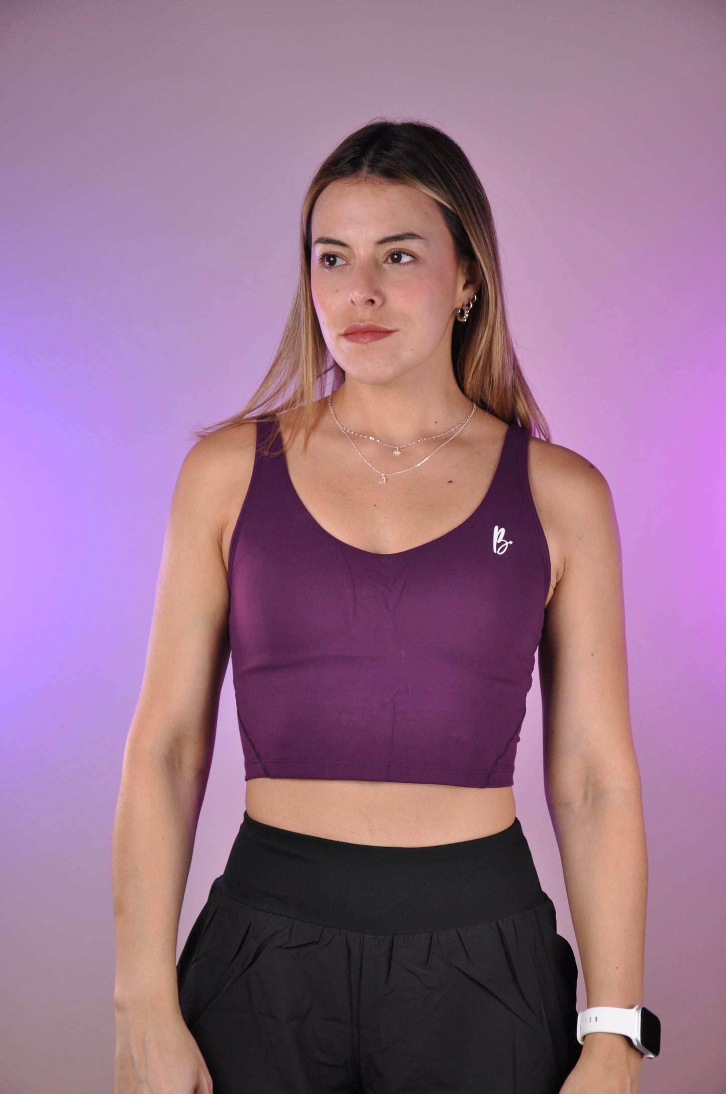 Sport bra curved