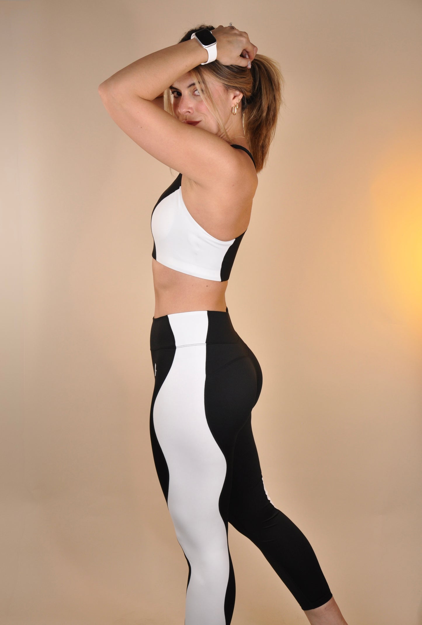 Conjunto ondas bicolor halter y leggings