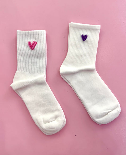 Crew socks (hearts)