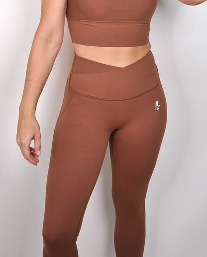 Leggings V cut con forro