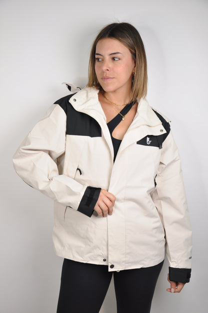 Chaqueta bicolor oversized