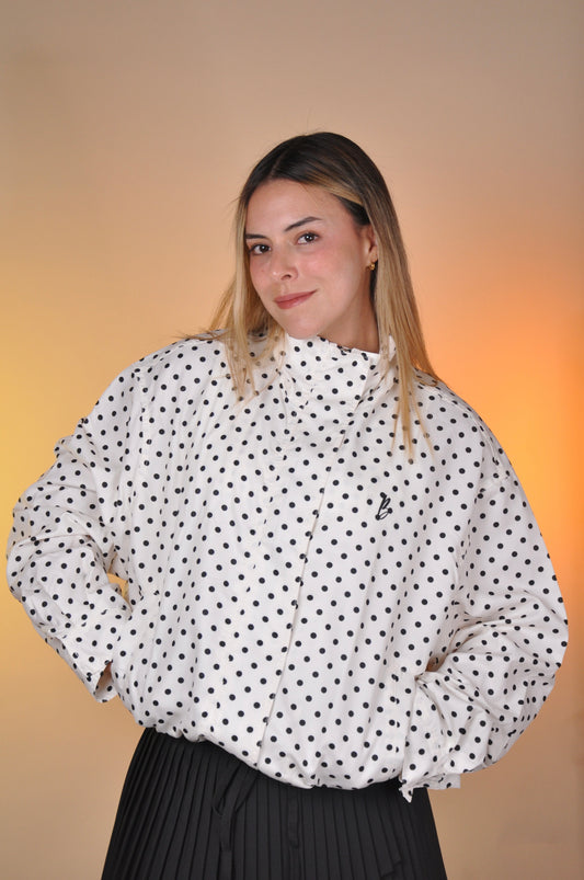 Polka dots oversize jacket