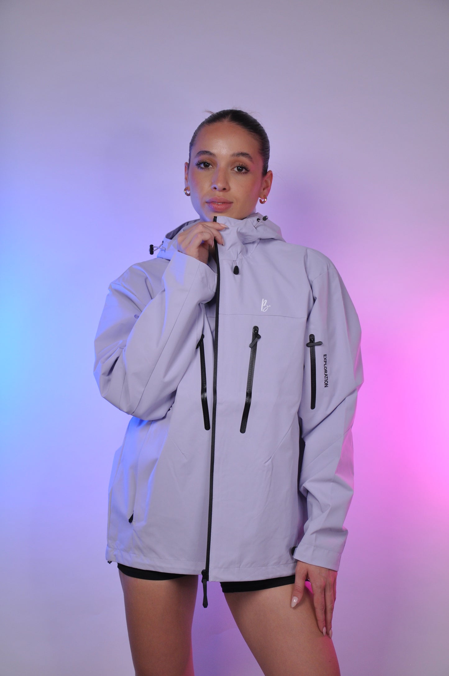 Chaqueta unicolor oversized