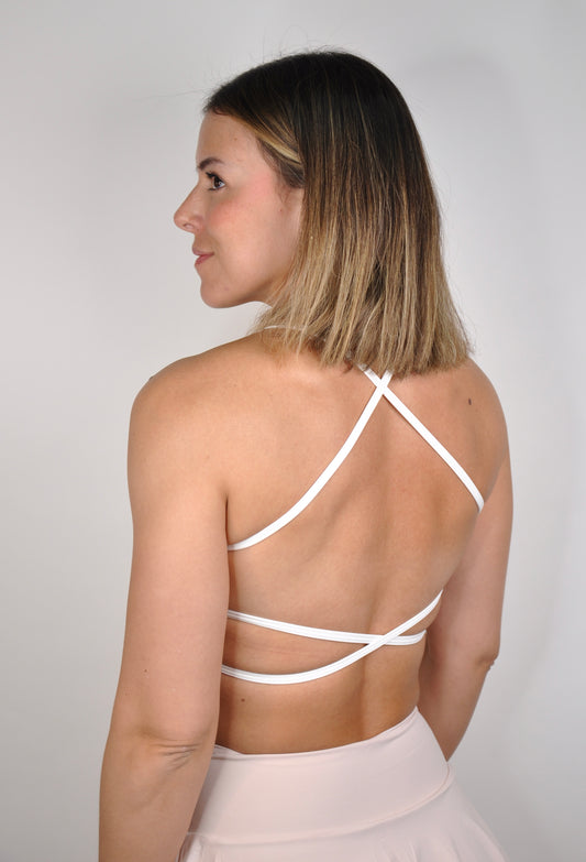 Sport bra criss cross backless