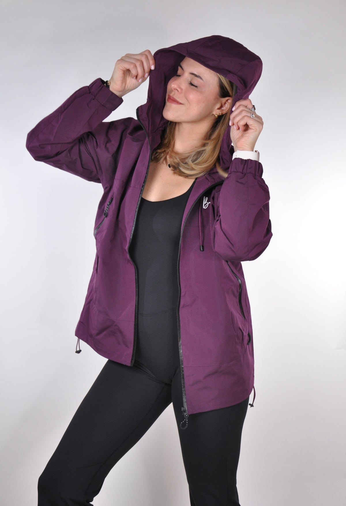 Chaqueta unicolor waterproof