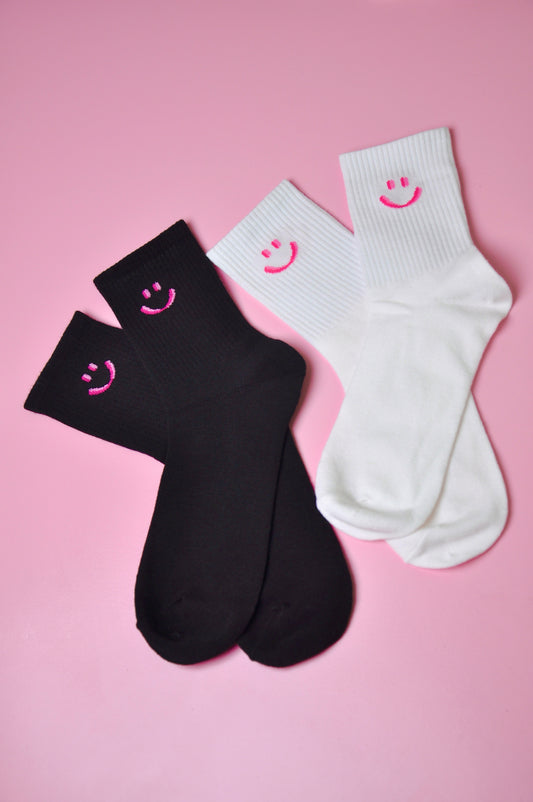 Crew socks (happy face)