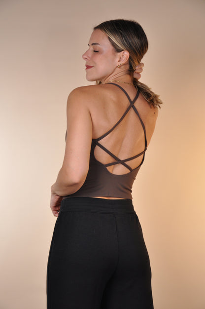 Top largo criss cross