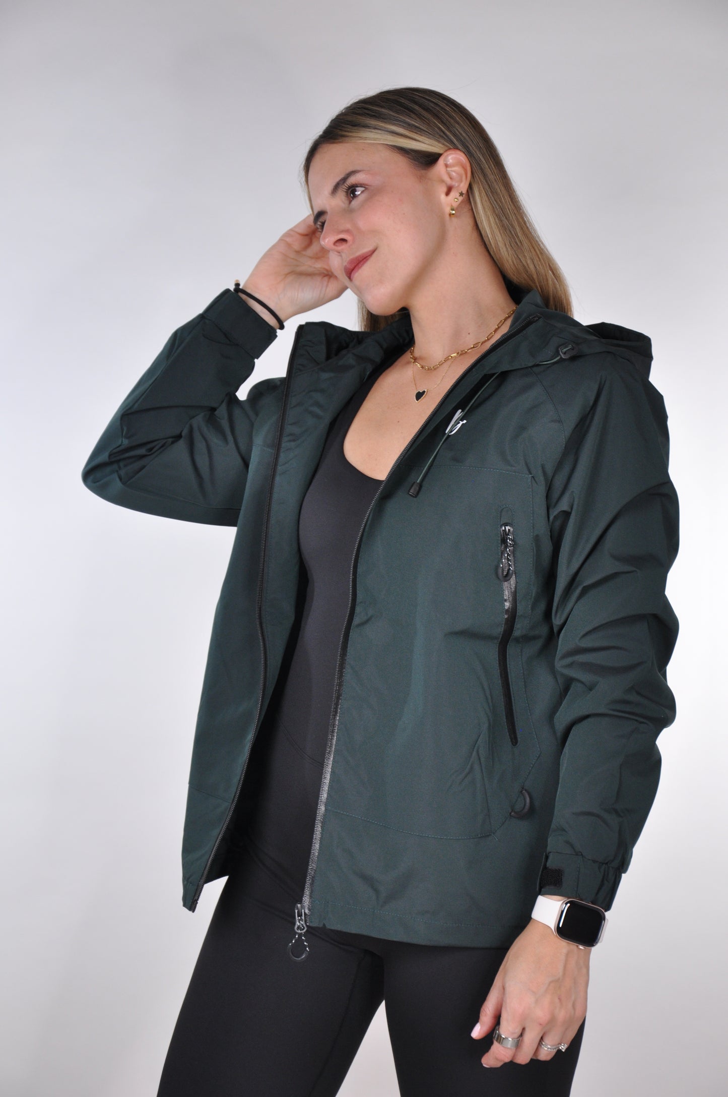 Chaqueta unicolor waterproof