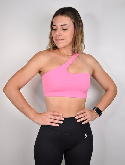 Sport bra de lado asimétrico