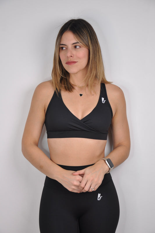 Sport bra triangulo backless