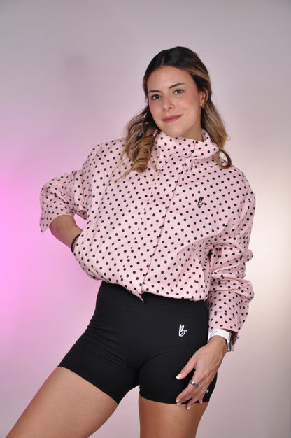 Polka dots oversize jacket