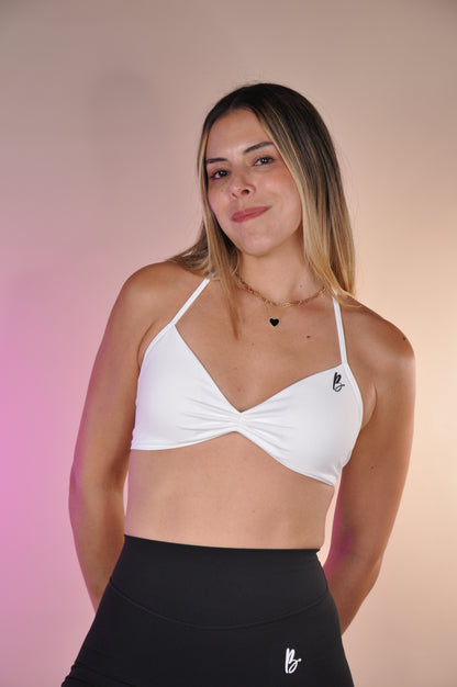 Sport bra ruched backless