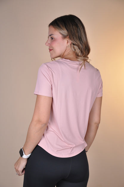 Top manga corta liso