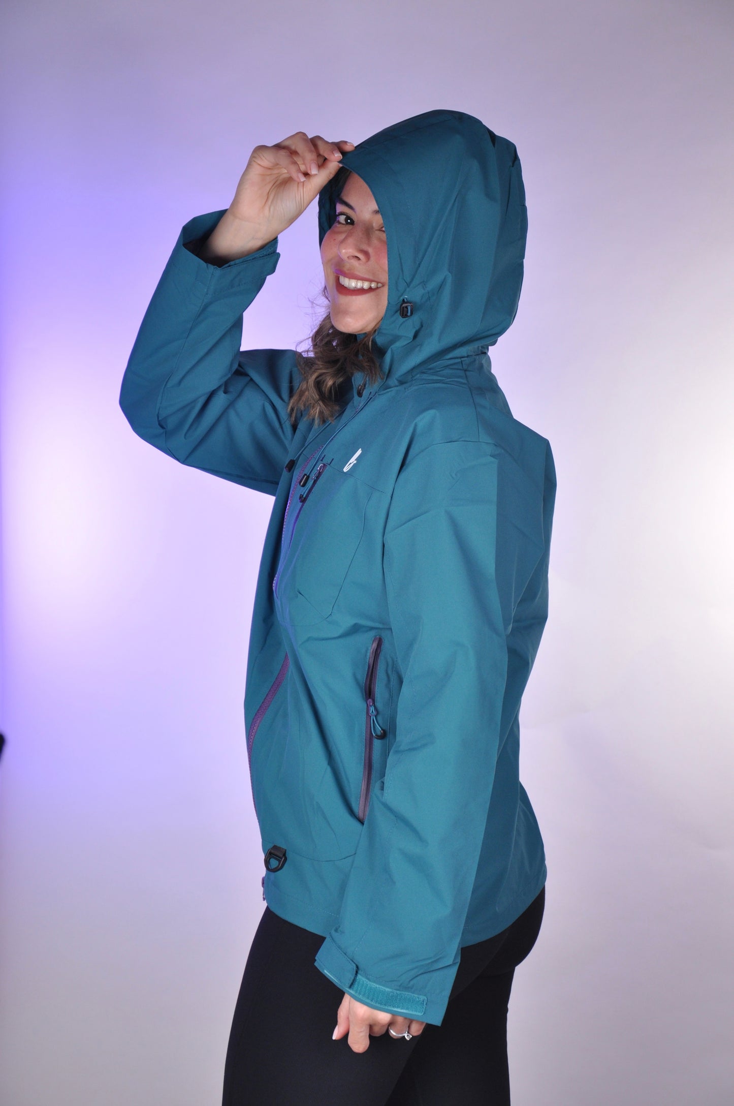 Chaqueta unicolor con cierre