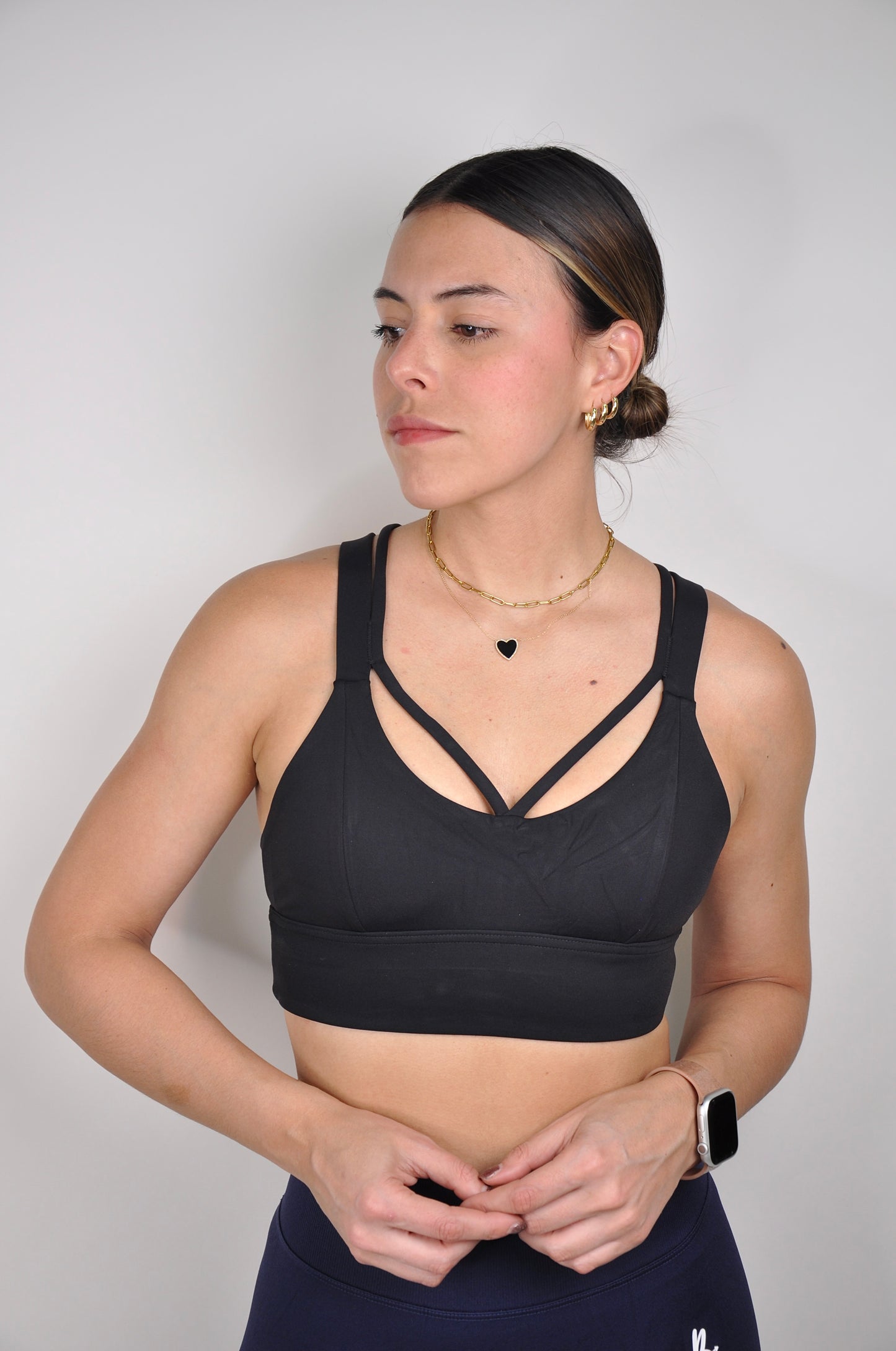 Sport bra tiras cruzadas