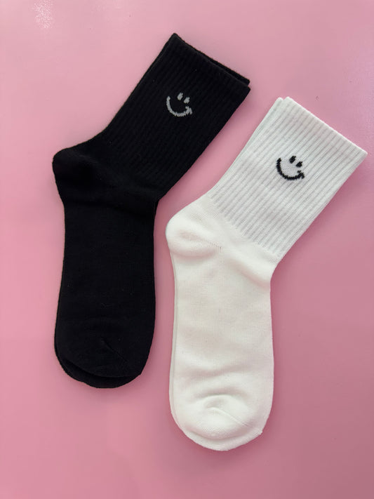 Crew socks (happy face)