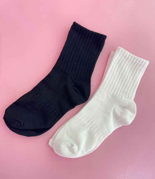 Crew socks (B&W)