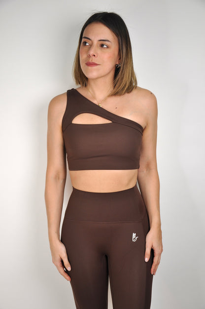 Conjunto top de lado y leggings