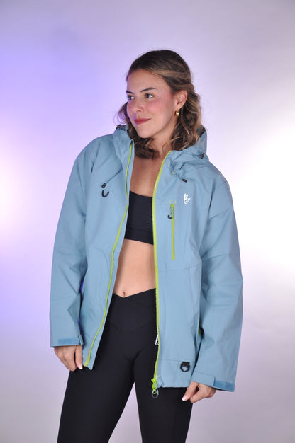 Chaqueta unicolor con cierre