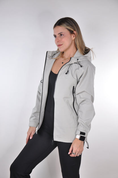 Chaqueta unicolor waterproof
