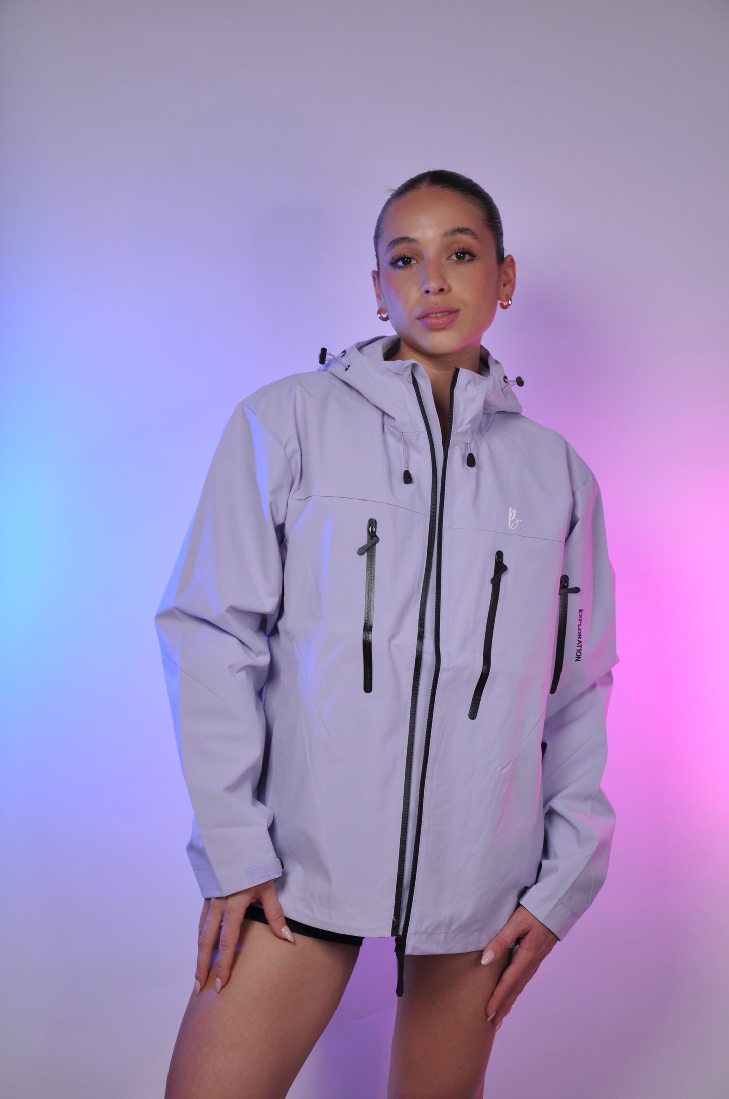Chaqueta unicolor oversized