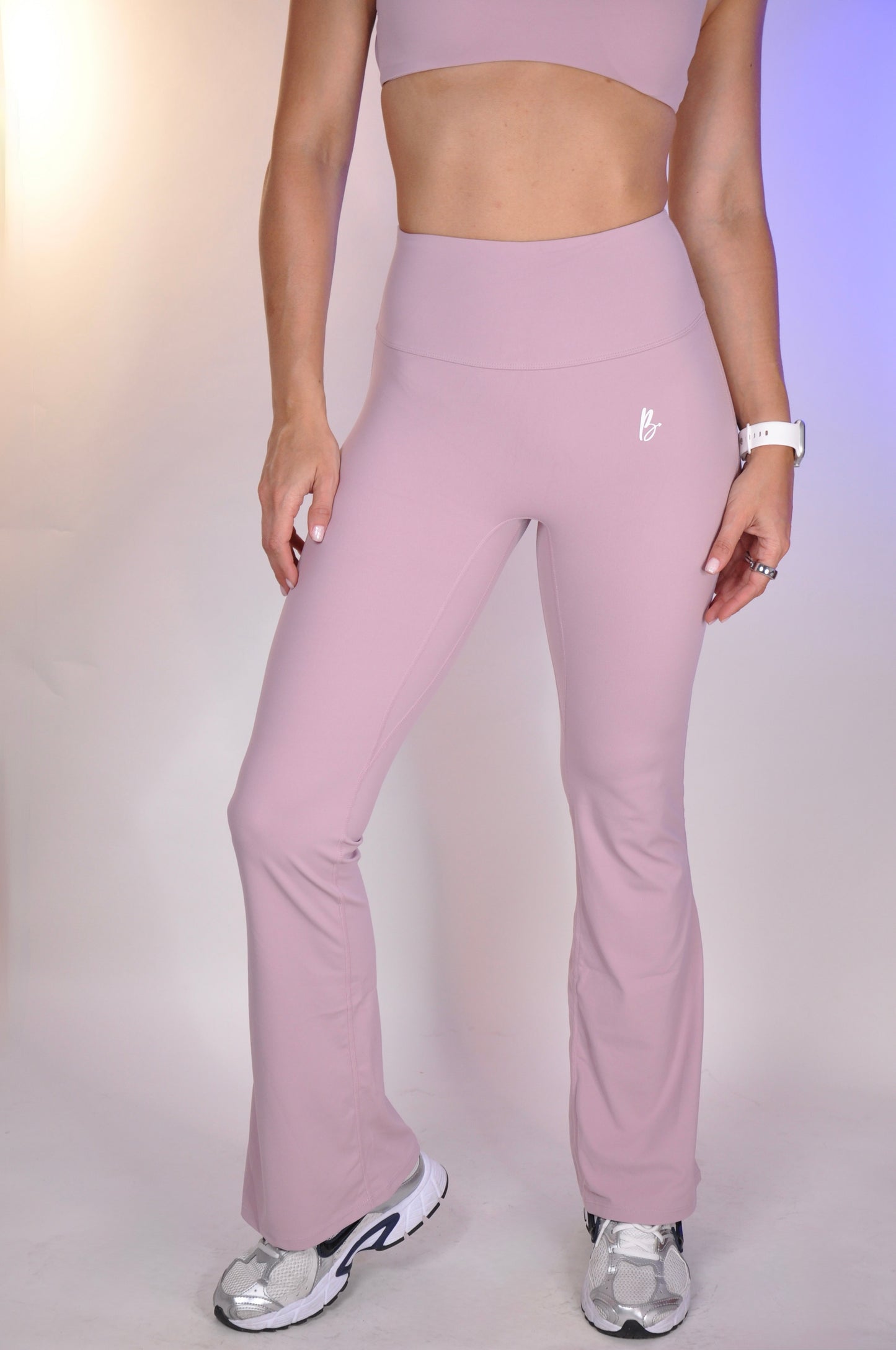 Flared pants ruched