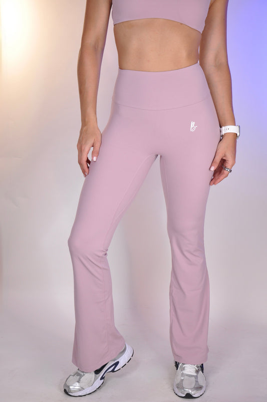 Flared pants ruched
