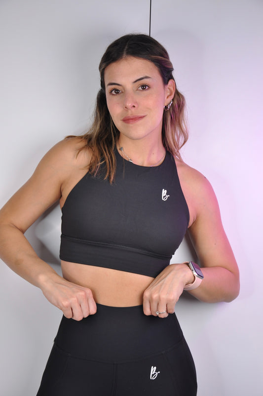Sport bra halter espalda cruzada