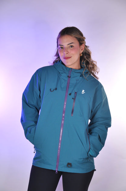 Chaqueta unicolor con cierre