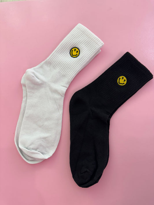 Crew socks (happy face)