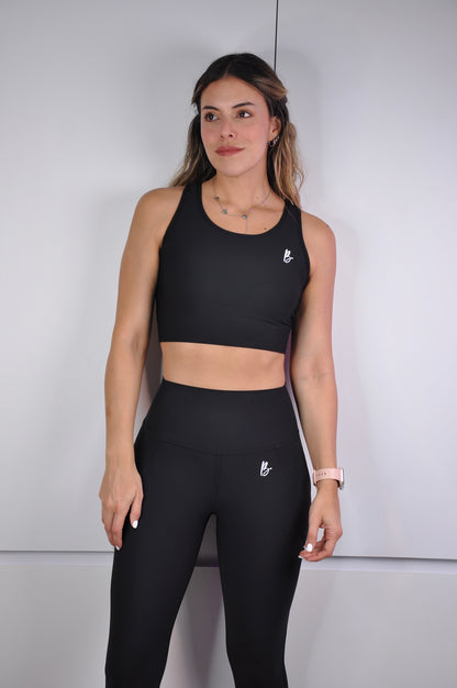 Conjunto top backless y leggings